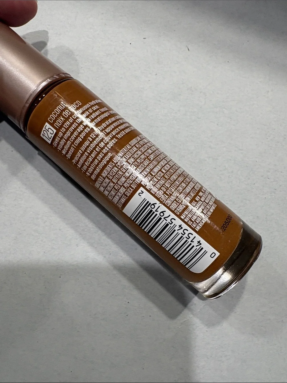 Maybelline Dream Radiant Liquid Hydrating Foundation hyaluronic acid 125 coconut